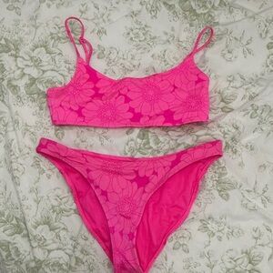 Triangl Swimwear Hot Pink Floral Bikini